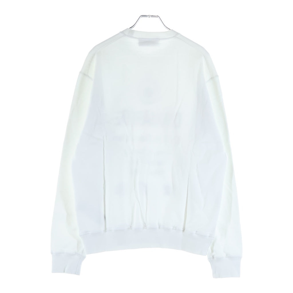 DSQUARED2(ディースクエアード) ロゴプリント クルーネック スウェットトレーナー ホワイト S74GU0425 S25042