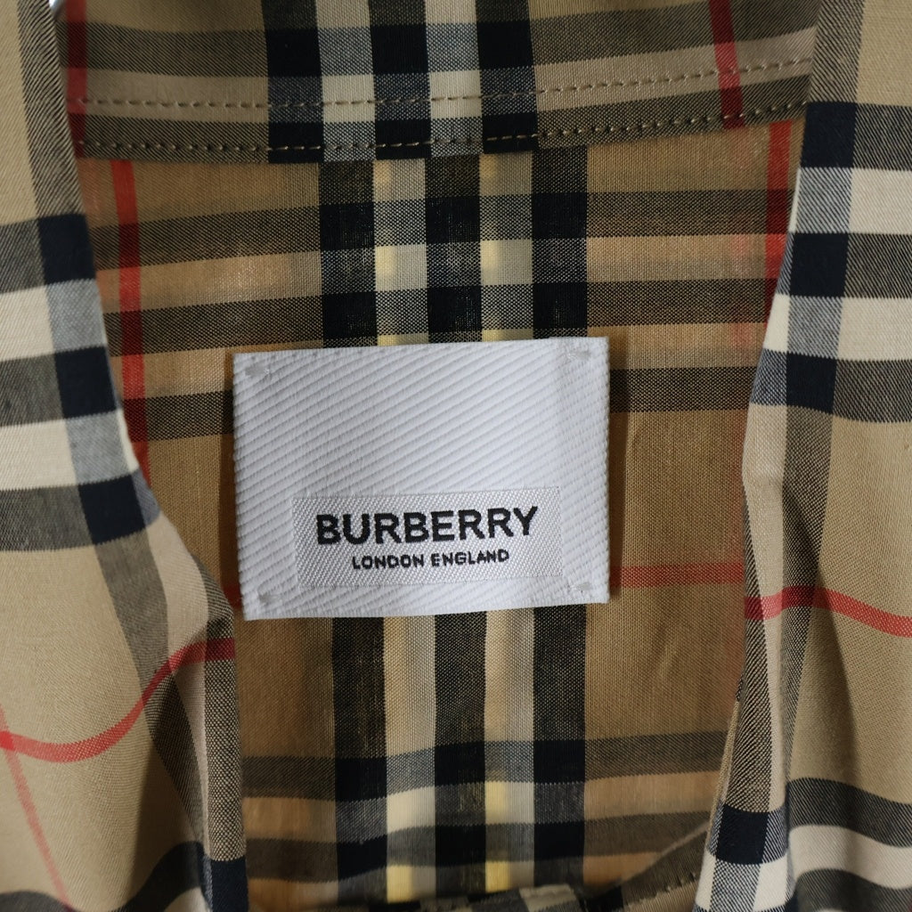 BURBERRY(バーバリー) ノバチェック コットン 長袖シャツ ベージュ 8020966