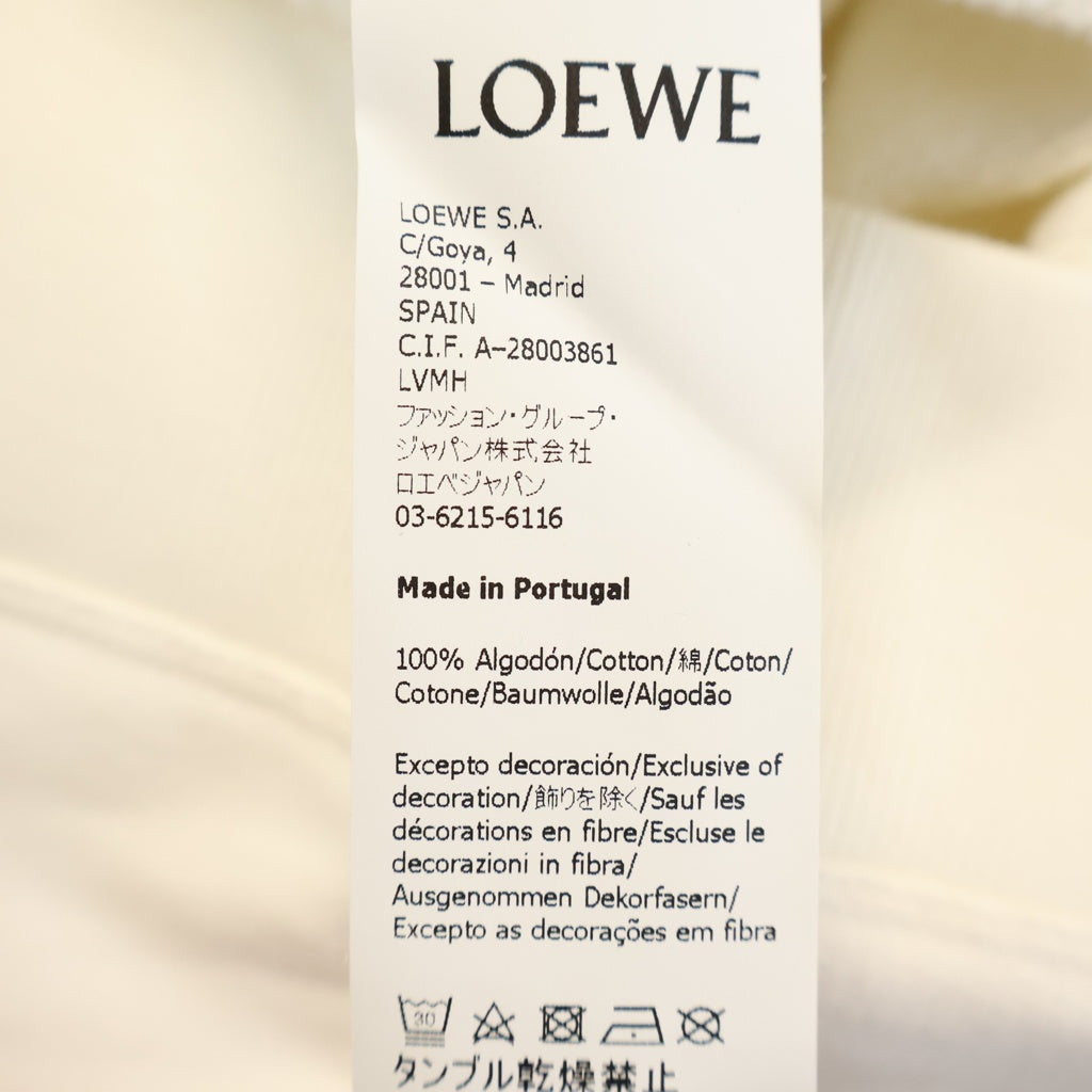LOEWE(ロエベ) Anagram Sweatshirt アナグラムロゴ刺繍 クルーネック スウェットトレーナー ホワイト H526341XA1