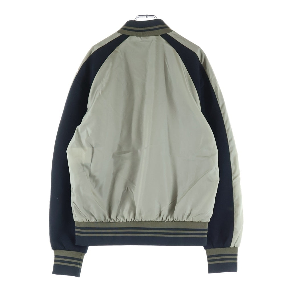MONCLER(モンクレール) 21SS BERCOT ナイロン切替 ジップアップ ジャケット ブルゾン カーキ/ブラック G10911A74300 53803