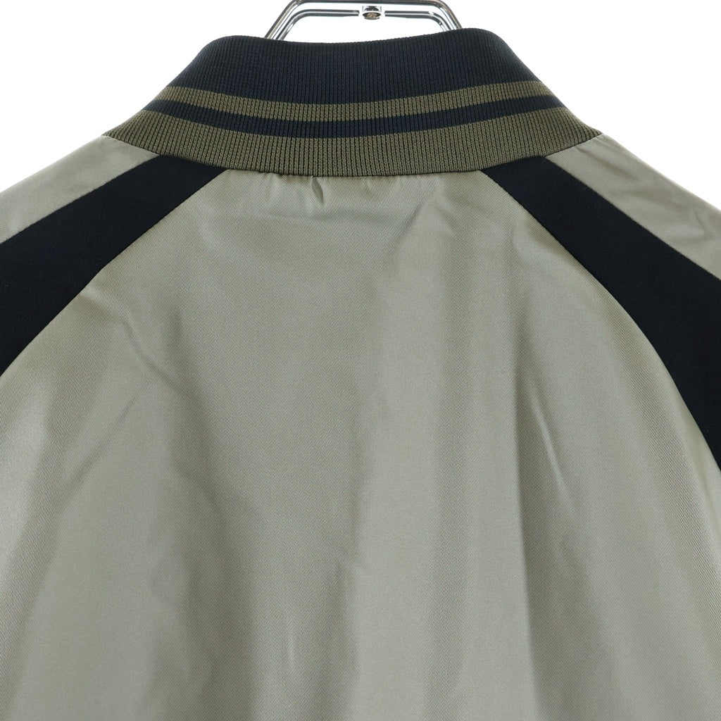 MONCLER(モンクレール) 21SS BERCOT ナイロン切替 ジップアップ ジャケット ブルゾン カーキ/ブラック G10911A74300 53803