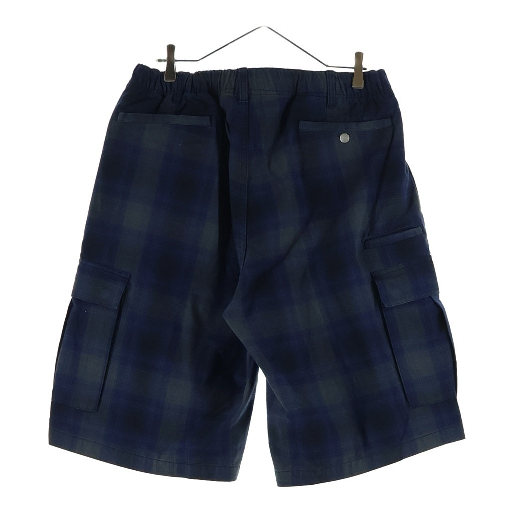 SUPREME(シュプリーム) 25SS Shodow Plaid Cargo Short シャドウ プレイド カーゴ ショートパンツ ネイビー/グリーン