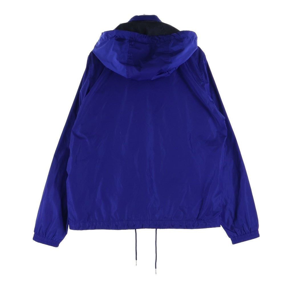 MONCLER(モンクレール) 18SS パッチデザイン ナイロン ジップアップ フーデッド ジャケット ブルー D10914111305 54155
