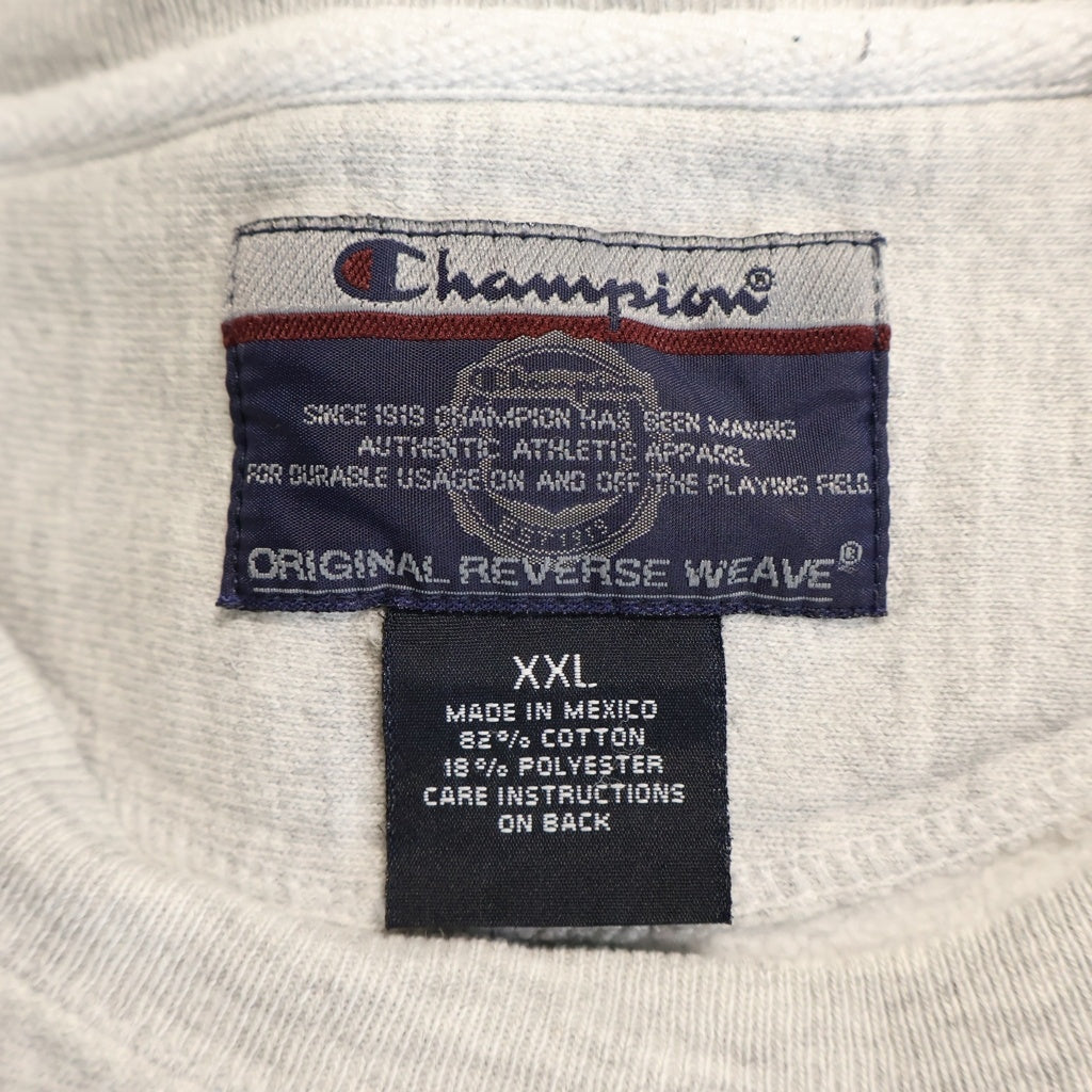 CHAMPION(チャンピオン) 90s Vintage Original Reverse Weave オリジナル リバース ウィーブ YALE刺繍クルーネック スウェットトレーナー グレー
