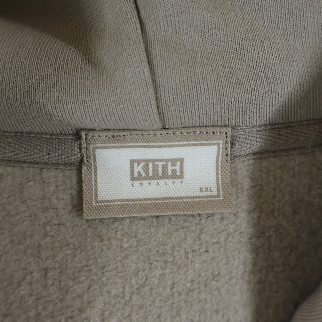 KITH(キス) Classic Logo Williams Hoodie MADE-TO-ORDER Molecule クラシック ロゴ ウィリアムズ III フーディー メイド-トゥー-オーダー モレキュール ベージュ KHM032549