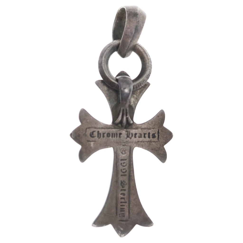 CHROME HEARTS(クロムハーツ) CH CRS SML W/BALE Wベイル スモールCHクロス ペンダントトップ シルバー BCA218