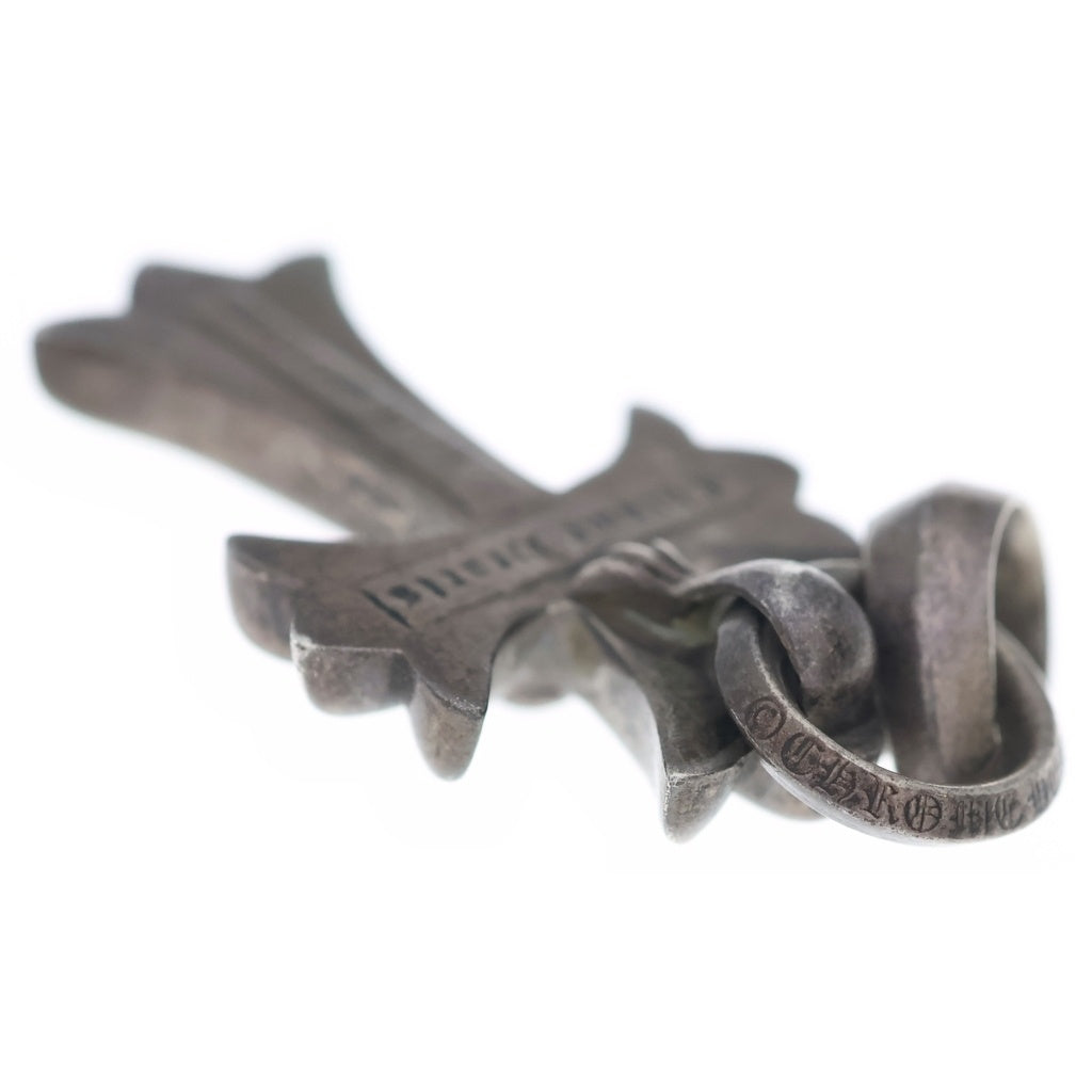 CHROME HEARTS(クロムハーツ) CH CRS SML W/BALE Wベイル スモールCHクロス ペンダントトップ シルバー BCA218
