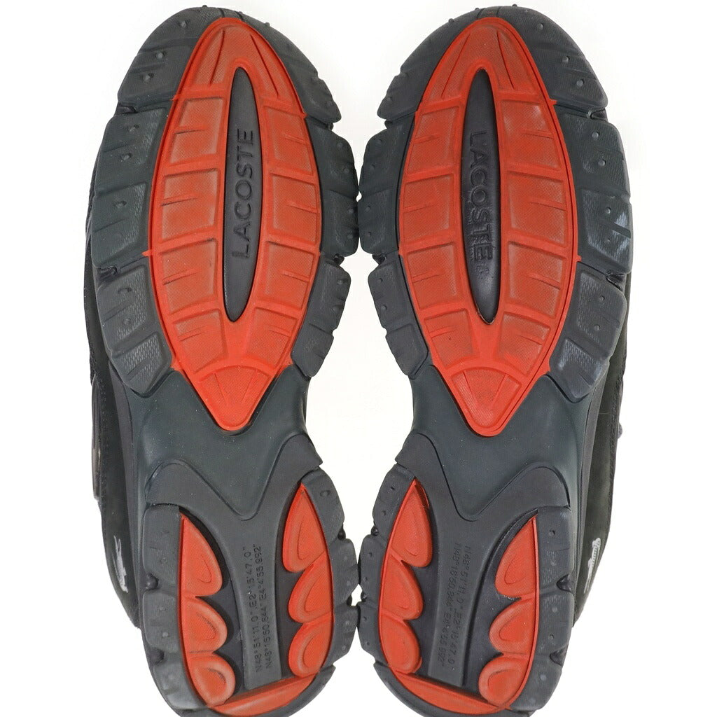 LACOSTE(ラコステ) L003 NEO TECH 224 1 SFA ローカットスニーカー シューズ スエード メッシュ ブラック US9