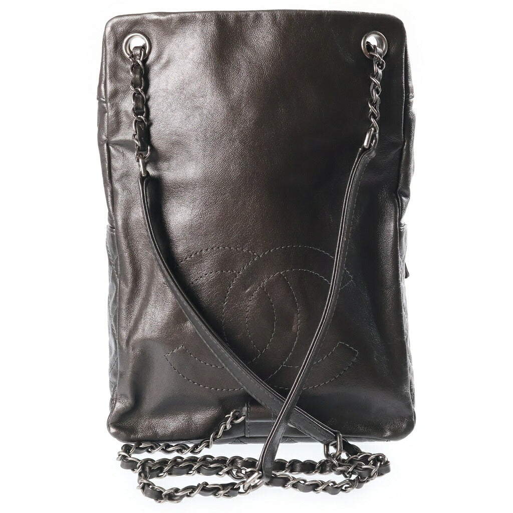 CHANEL(シャネル) マトラッセ リュックサック バックパック ブラック シルバー金具 21番台 A90714