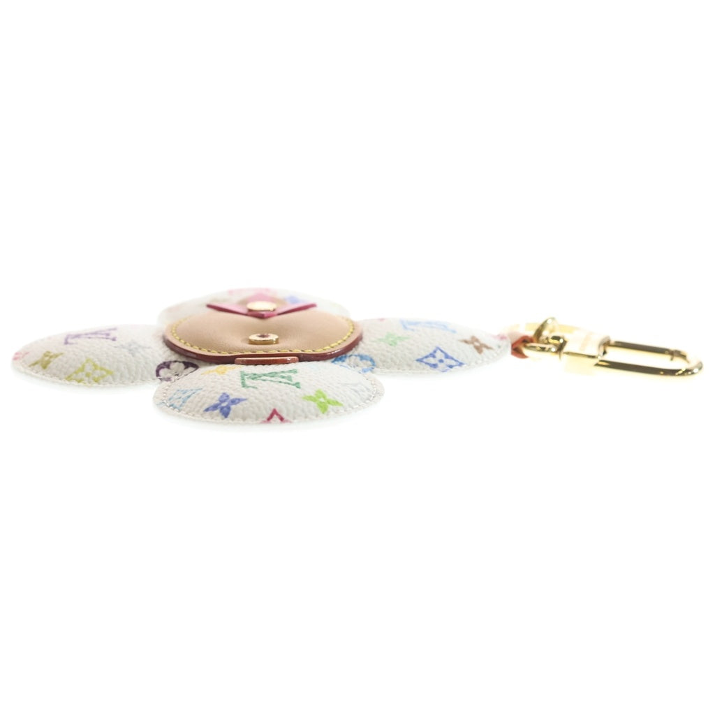 LOUIS VUITTON(ルイヴィトン) ×TM モノグラムマルチカラー バッグチャーム・ヴィヴィエンヌ ヘッド ホワイト M03728 ゴールド金具