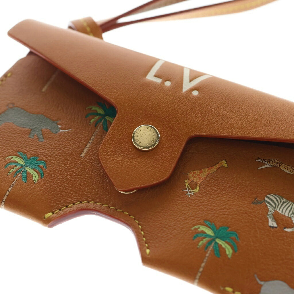 LOUIS VUITTON(ルイヴィトン) ザ・ダージリン・リミテッド サングラスホルダー メガネホルダー ショルダー ブラウン レザー M03682
