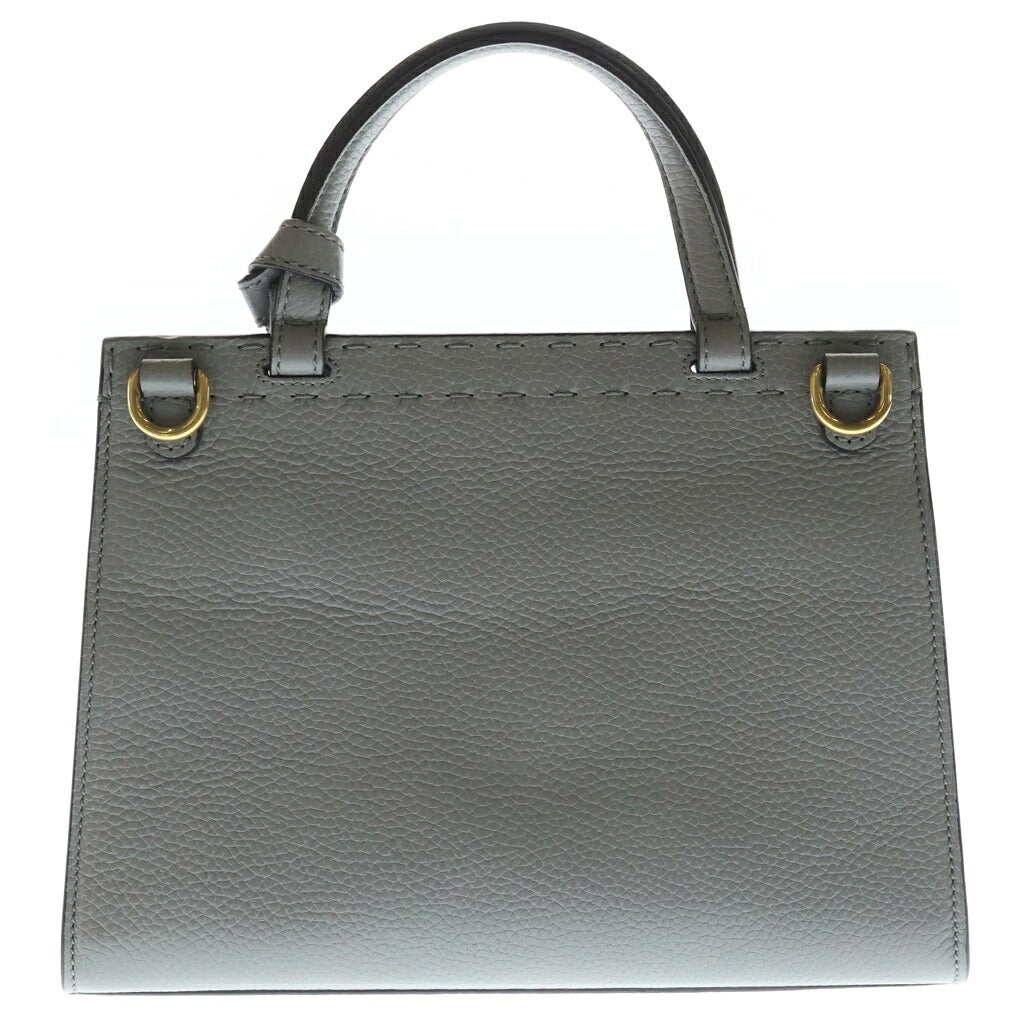 GUCCI(グッチ) GGマーモント スモール トップハンドル ハンドバッグ ショルダーバッグ 2way レザー グレー 442622