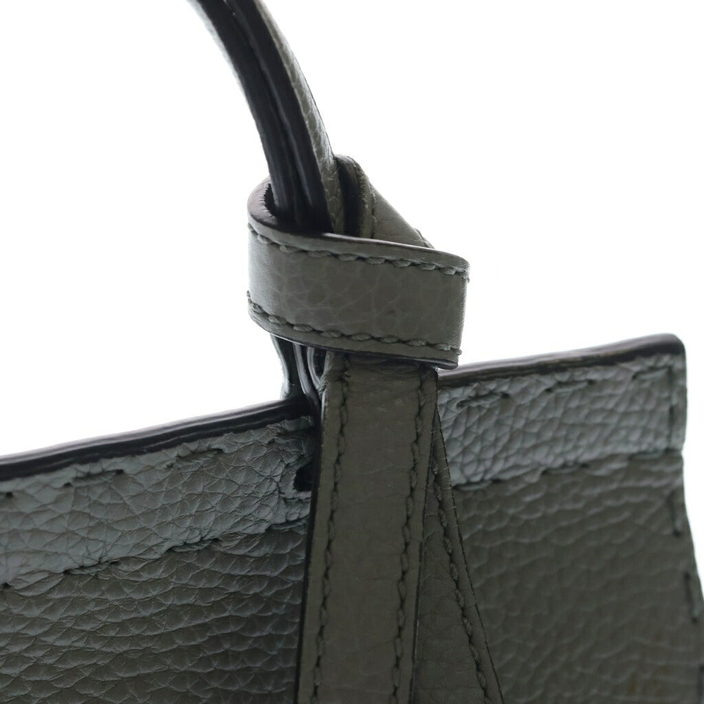 GUCCI(グッチ) GGマーモント スモール トップハンドル ハンドバッグ ショルダーバッグ 2way レザー グレー 442622