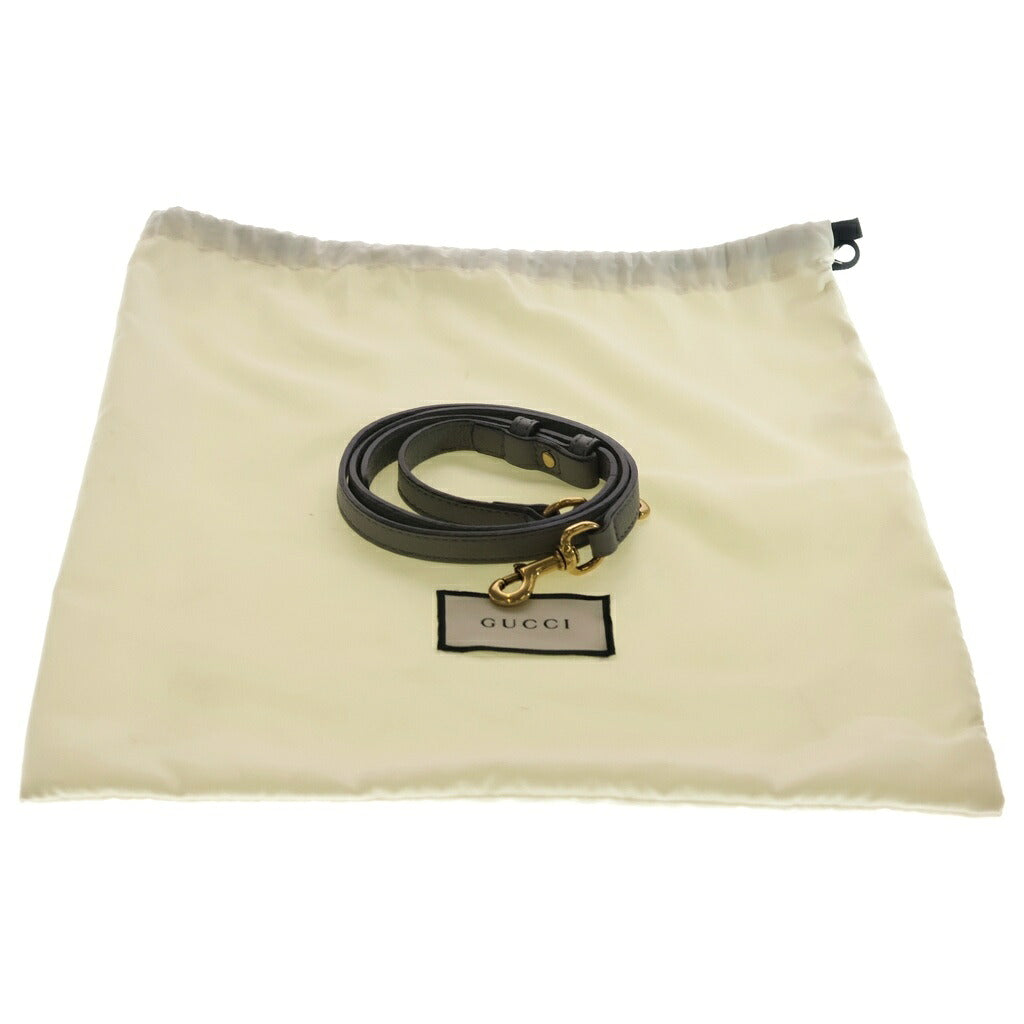 GUCCI(グッチ) GGマーモント スモール トップハンドル ハンドバッグ ショルダーバッグ 2way レザー グレー 442622