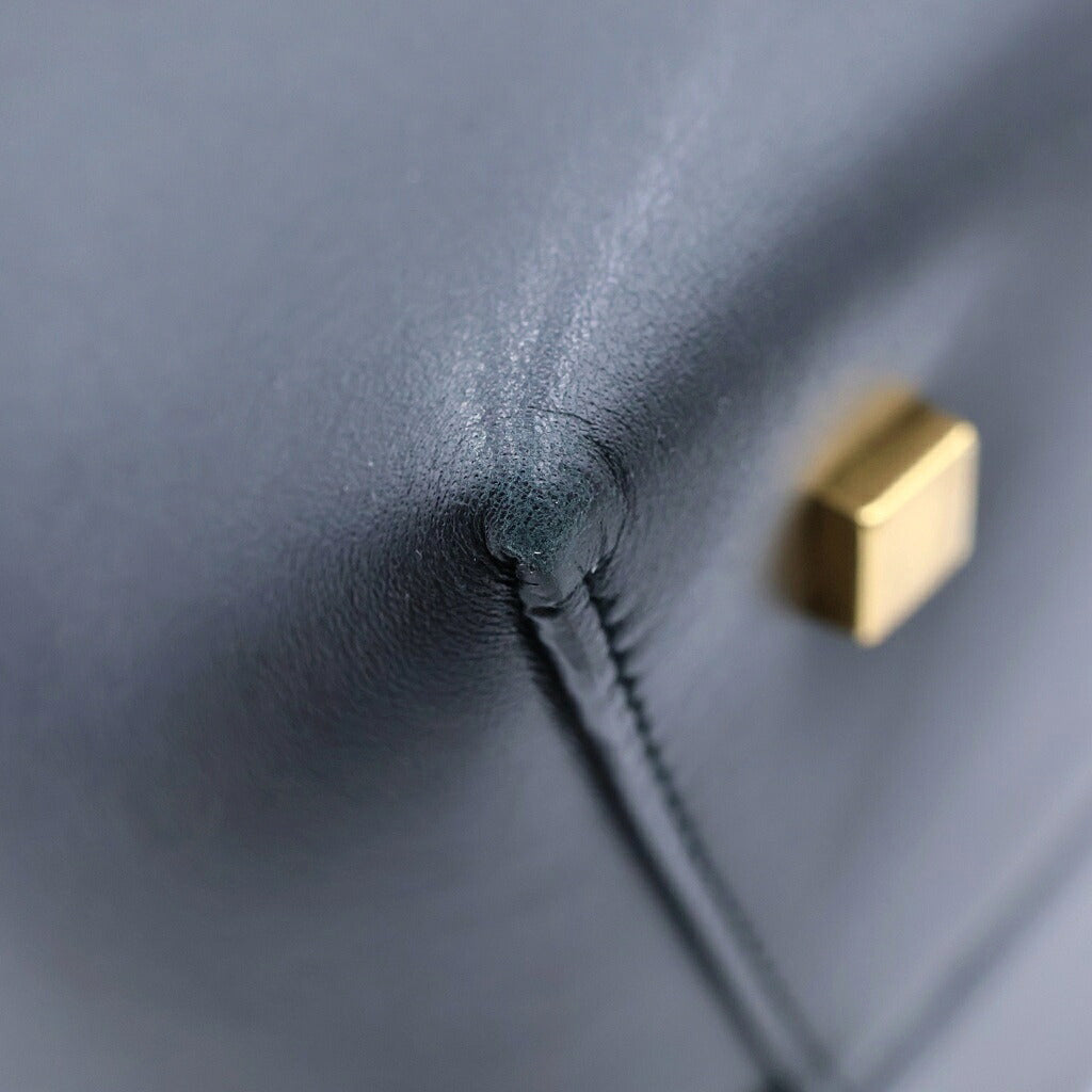 SAINT LAURENT PARIS(サンローランパリ) LE 37 スモール 2WAYバケットバッグ ハンドバッグ ショルダーバッグ ブラック レザー 742828 ゴールド金具