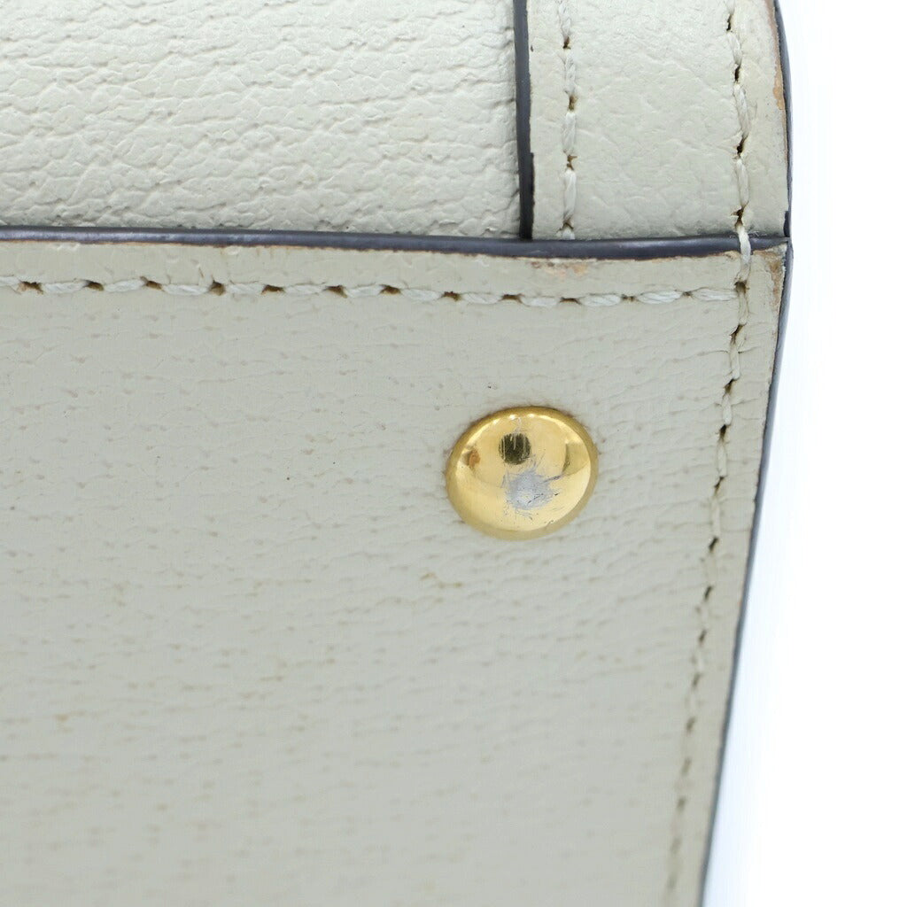 GUCCI(グッチ) ダイアナ スモール 2WAYハンドバッグ ショルダーバッグ アイボリー レザー 702732 ゴールド金具