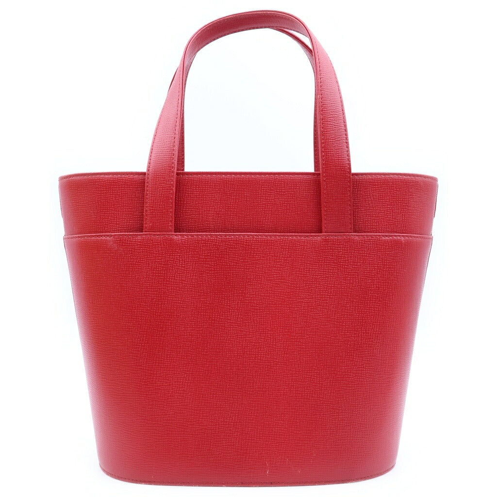 BURBERRY(バーバリー) ノバチェック ハンドバッグ レッド レザー