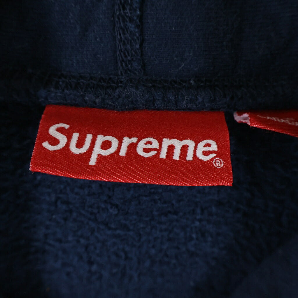 SUPREME(シュプリーム) パーフォレーテッド レザー フーディ パーカー ネイビー RN101837