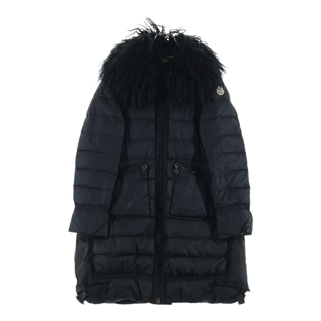 MONCLER(モンクレール) MACHI ファー付き ジップアップ ダウンジャケット ブラック レディース 2209S4931125