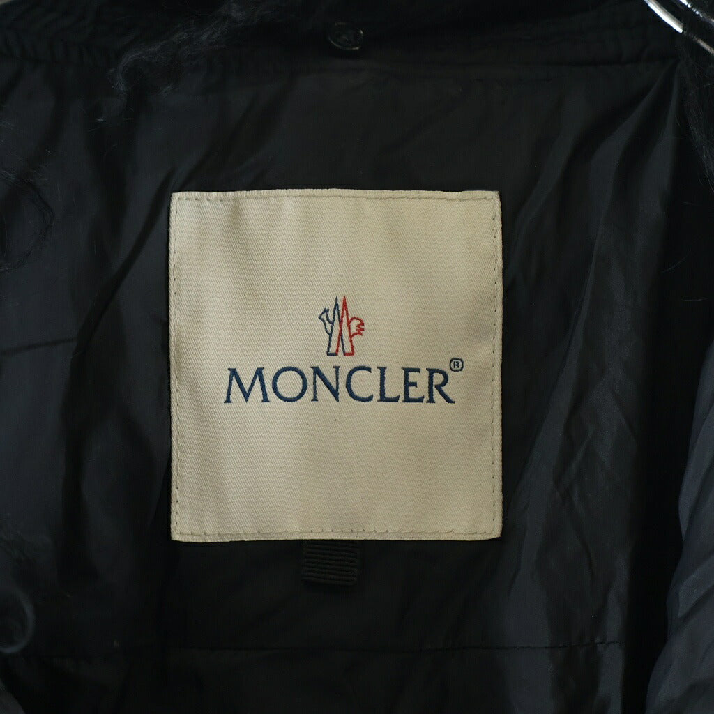 MONCLER(モンクレール) MACHI ファー付き ジップアップ ダウンジャケット ブラック レディース 2209S4931125
