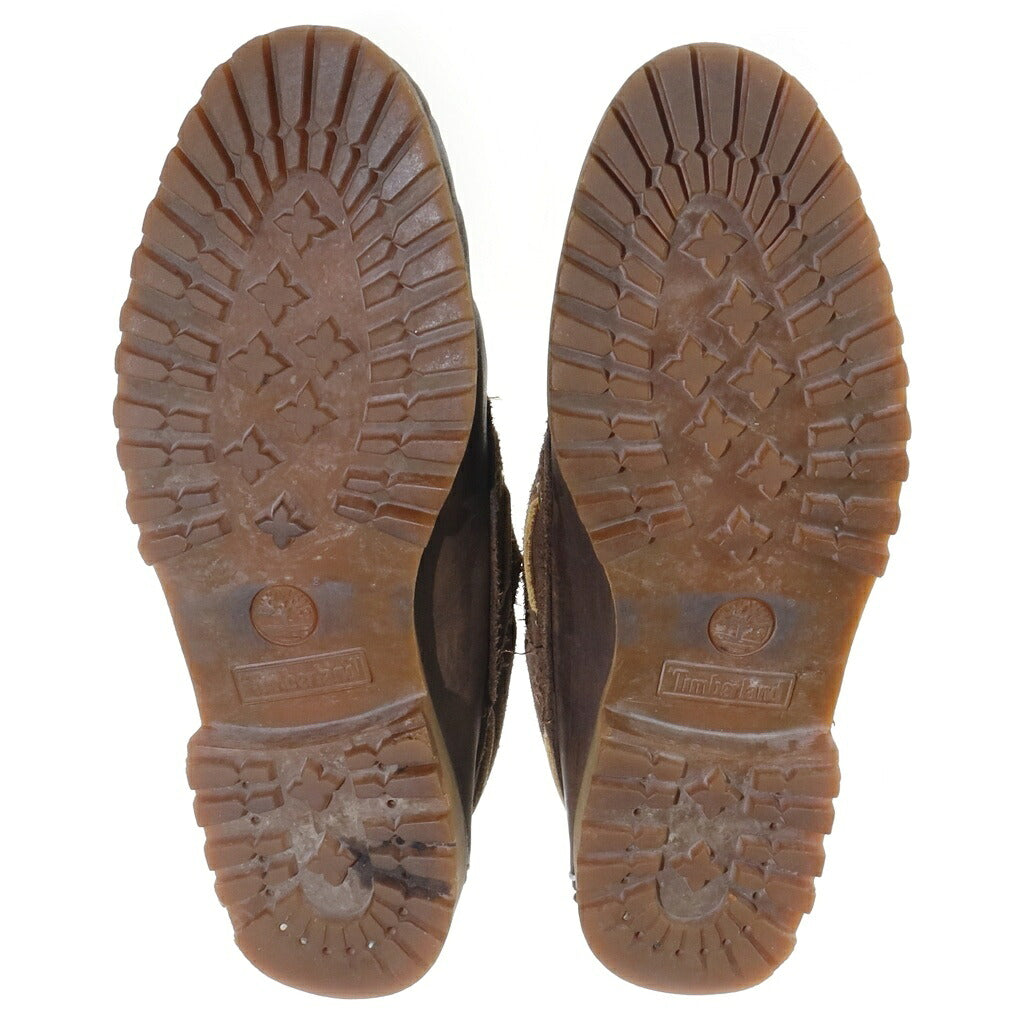 Timberland(ティンバーランド) 3-EYELET CLASSIC RUGSOLE デッキシューズ モカシン 靴 レザー ブラウン