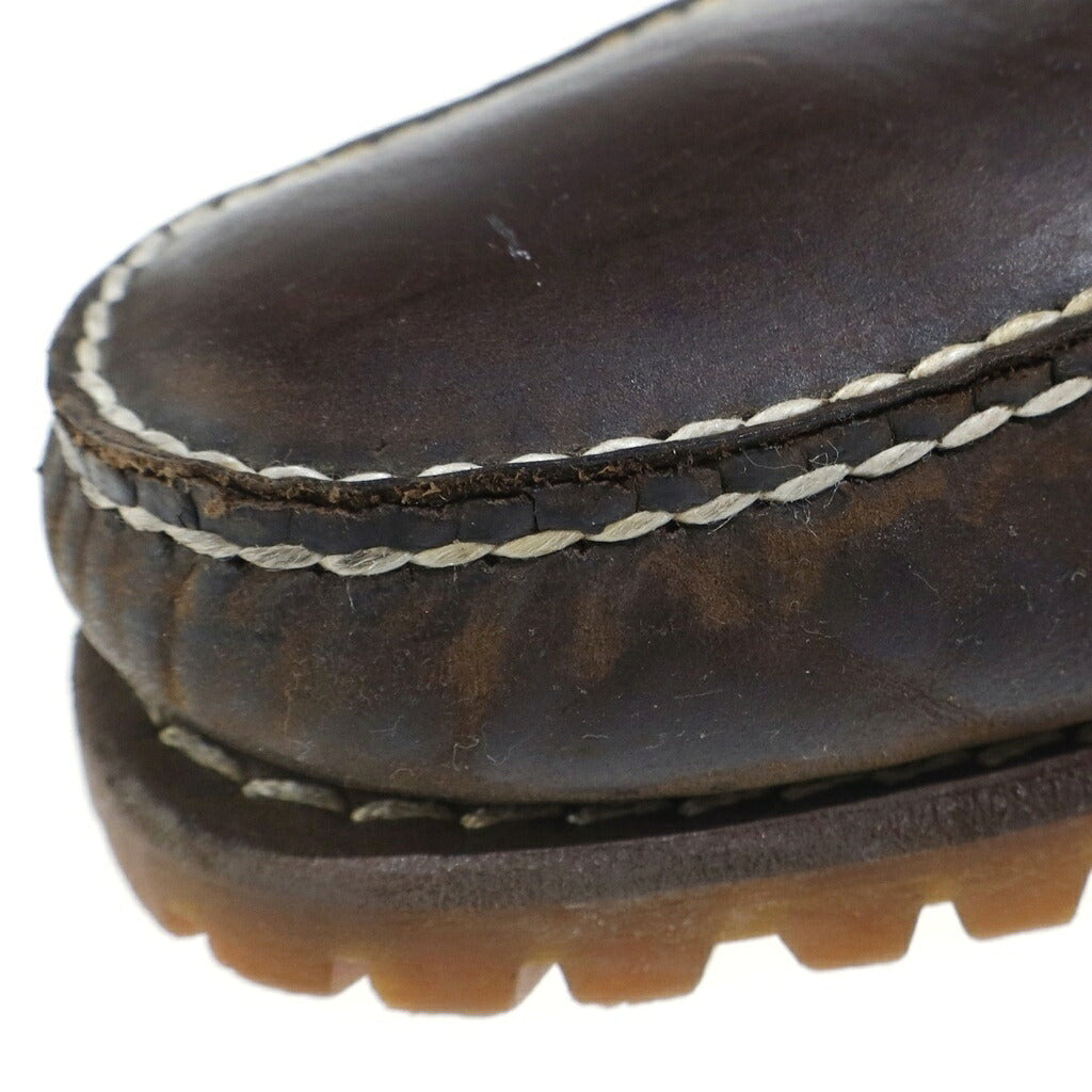Timberland(ティンバーランド) 3-EYELET CLASSIC RUGSOLE デッキシューズ モカシン 靴 レザー ブラウン