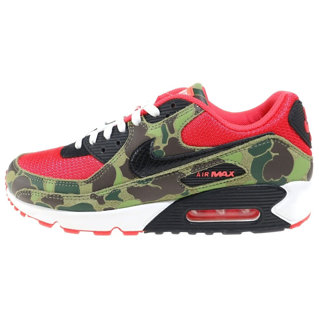 NIKE(ナイキ) ×ATMOS AIR MAX 90 DUCK CAMO CW6024-600 アトモス エアマックス90 ダックカモ ローカットスニーカー レッド/マルチ US10/28cm
