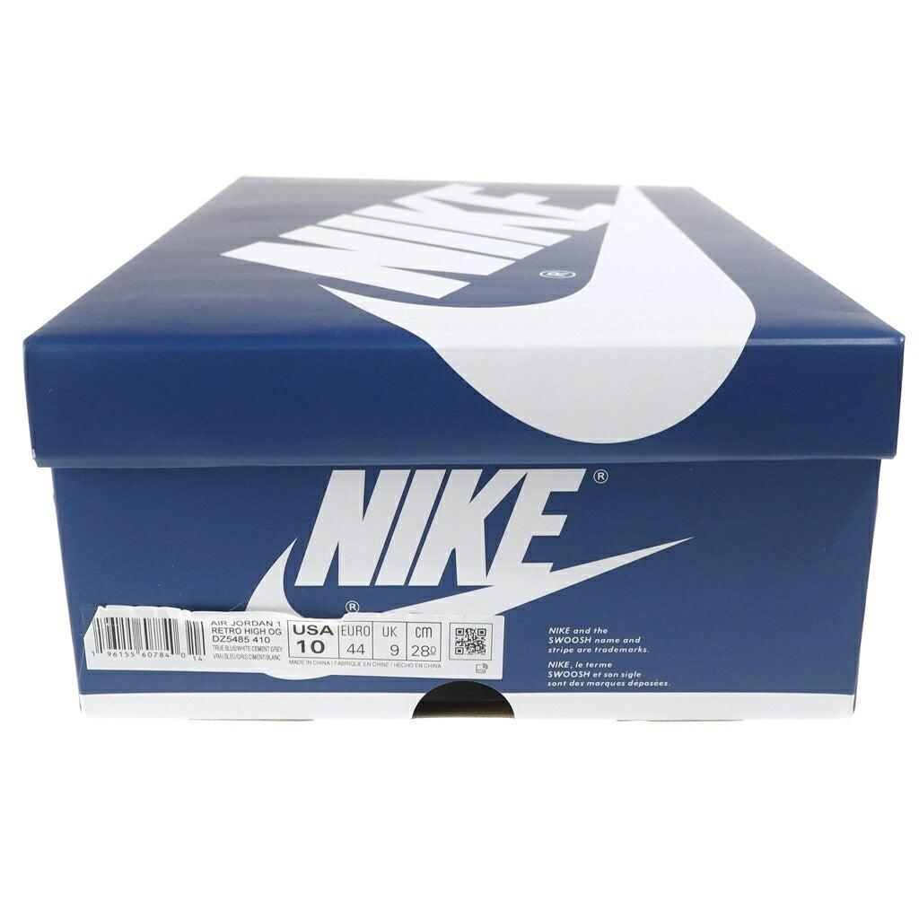 NIKE(ナイキ) AIR JORDAN 1 HIGH OG TRUE BLUE DZ5485-410 エアジョーダン1 トゥルーブルー ハイカットスニーカー ブルー/ホワイト US10/28cm