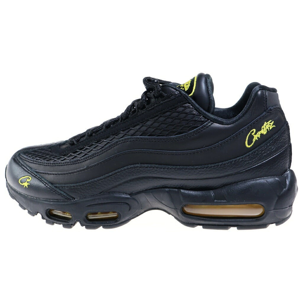 NIKE(ナイキ) ×CORTEIZ AIR MAX 95 BLACK AND TOUR YELLOW FB2709-003 コーテイズ エアマックス95 ローカットスニーカー ブラック/イエロー US11/29cm