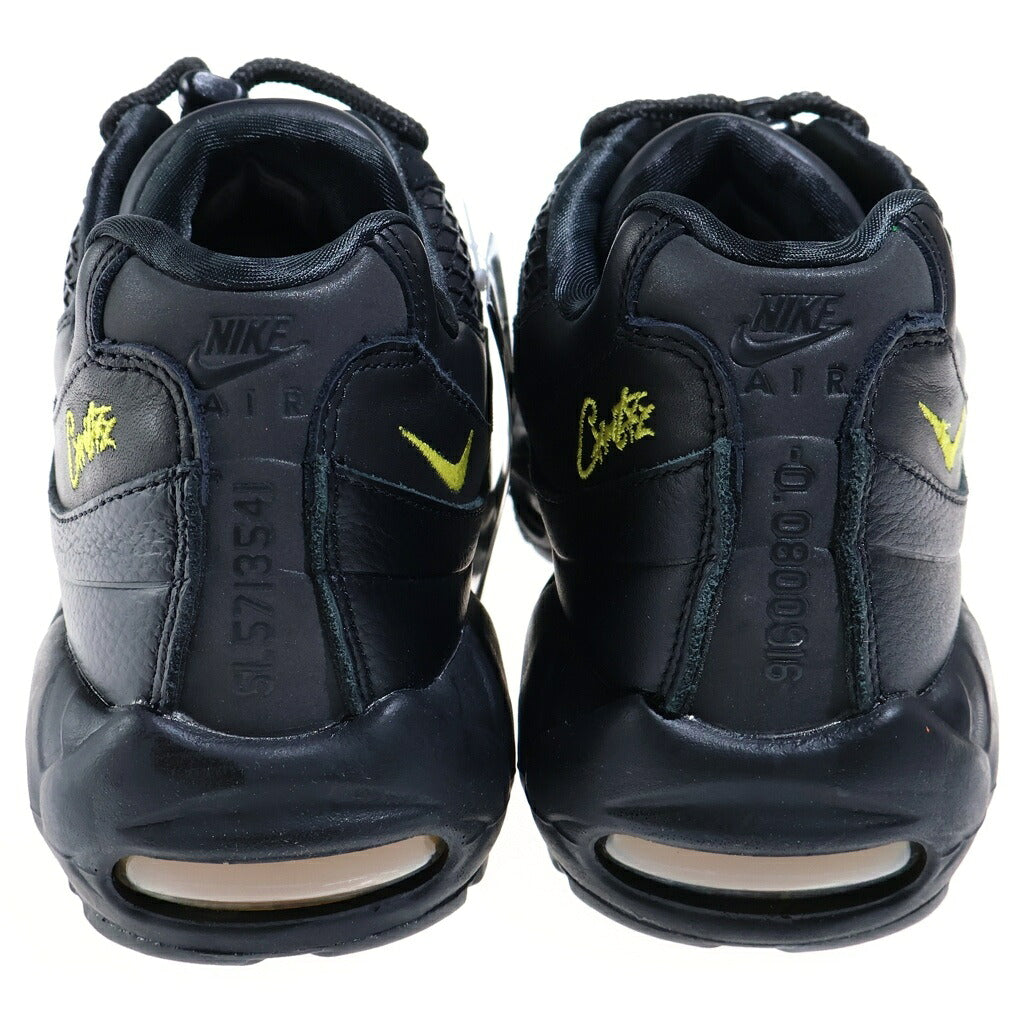 NIKE(ナイキ) ×CORTEIZ AIR MAX 95 BLACK AND TOUR YELLOW FB2709-003 コーテイズ エアマックス95 ローカットスニーカー ブラック/イエロー US11/29cm