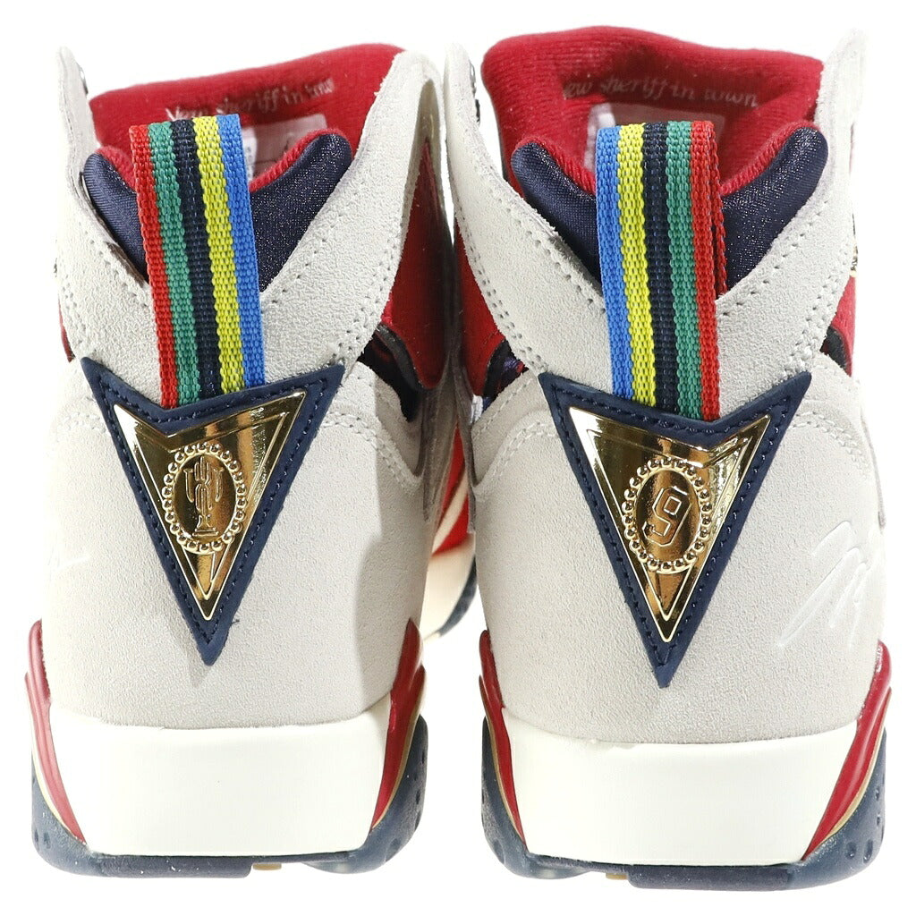 NIKE(ナイキ) TROPHY ROOM AIR JORDAN 7 TRUE RED AND OBSIDIAN DM1195-474 トロフィールーム エアジョーダン7 ハイカットスニーカー ホワイト/レッド US10/28cm