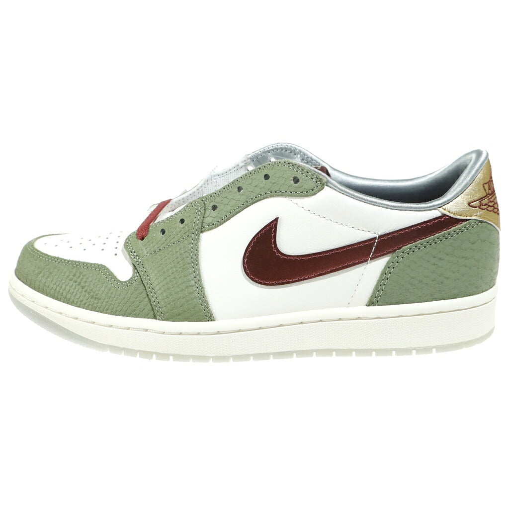NIKE(ナイキ) AIR JORDAN 1 LOW OG CHINESE NEW YEAR/YEAR OF THE DRAGON FN3727-100 エアジョーダン1 チャイニーズニューイヤー/イヤーオブザドラゴン ローカットスニーカー グリーン/ホワイト US10.5/28.5cm