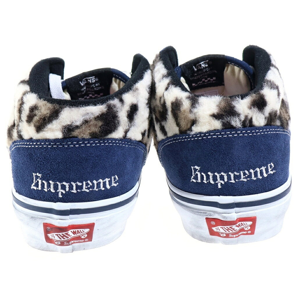 VANS(ヴァンズ) ×SUPREME LEOPARD HALF CAB シュプリーム レオパード ハーフキャブ ローカットスニーカー ネイビー US10.5/28.5cm VN0A5KYANVY