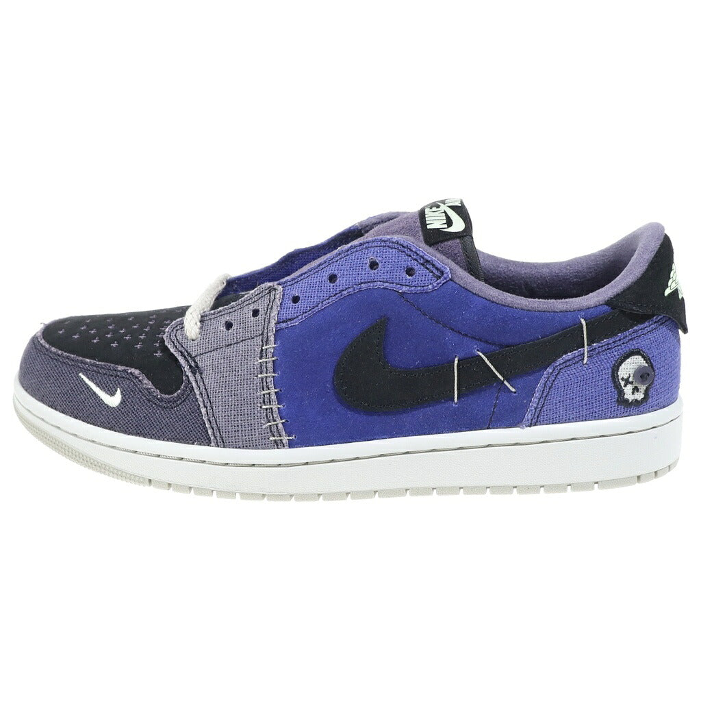 NIKE(ナイキ) ×ZION WILLIAMSON AIR JORDAN 1 LOW OG VOODOO ALTERNATE IH2309-500 ザイオン・ウィリアムソン エアジョーダン1 ブードゥーオルタネート ローカットスニーカー ブルー/パープル US10.5/28.5cm