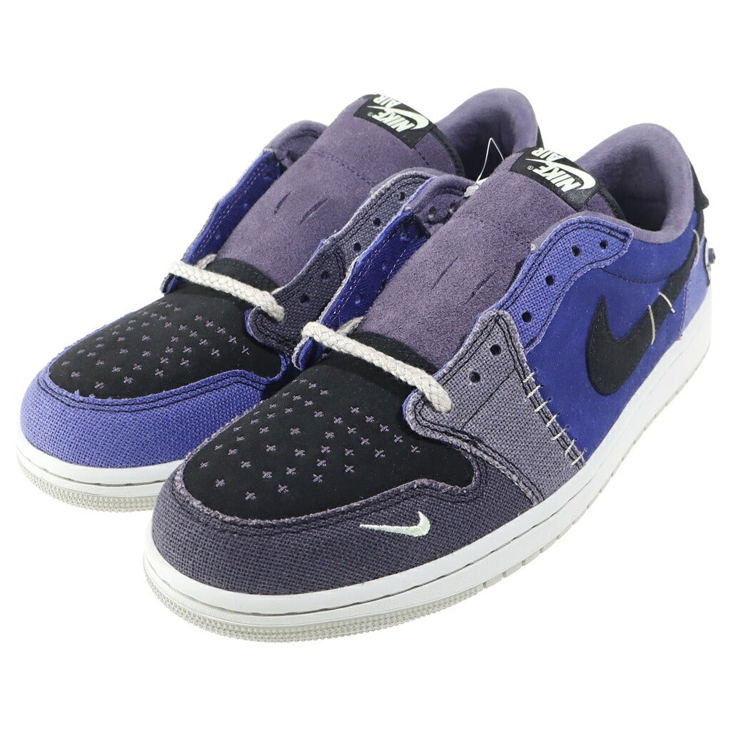 NIKE(ナイキ) ×ZION WILLIAMSON AIR JORDAN 1 LOW OG VOODOO ALTERNATE IH2309-500 ザイオン・ウィリアムソン エアジョーダン1 ブードゥーオルタネート ローカットスニーカー ブルー/パープル US10.5/28.5cm