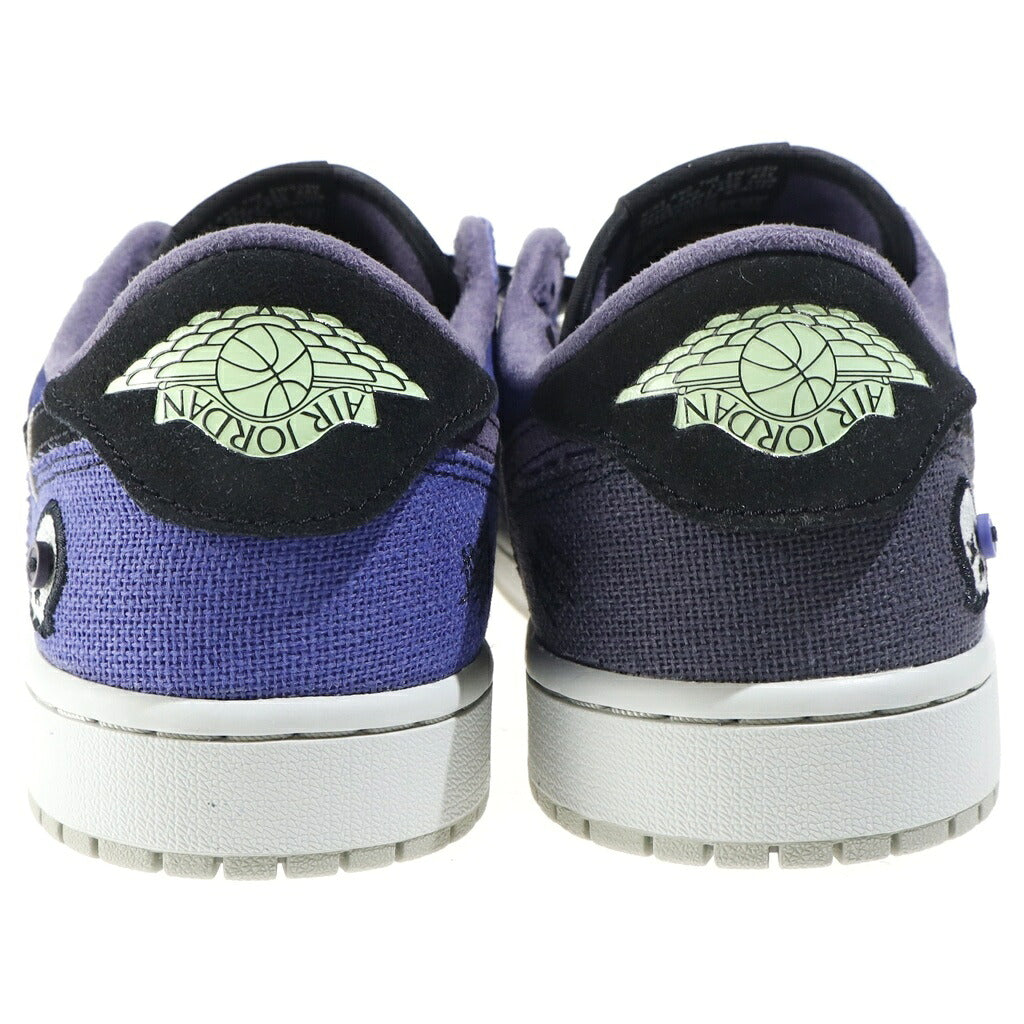 NIKE(ナイキ) ×ZION WILLIAMSON AIR JORDAN 1 LOW OG VOODOO ALTERNATE IH2309-500 ザイオン・ウィリアムソン エアジョーダン1 ブードゥーオルタネート ローカットスニーカー ブルー/パープル US10.5/28.5cm