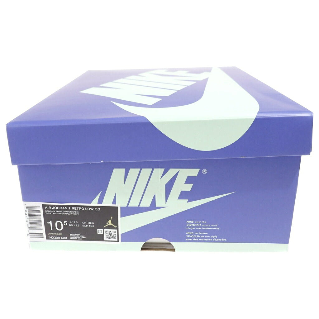 NIKE(ナイキ) ×ZION WILLIAMSON AIR JORDAN 1 LOW OG VOODOO ALTERNATE IH2309-500 ザイオン・ウィリアムソン エアジョーダン1 ブードゥーオルタネート ローカットスニーカー ブルー/パープル US10.5/28.5cm