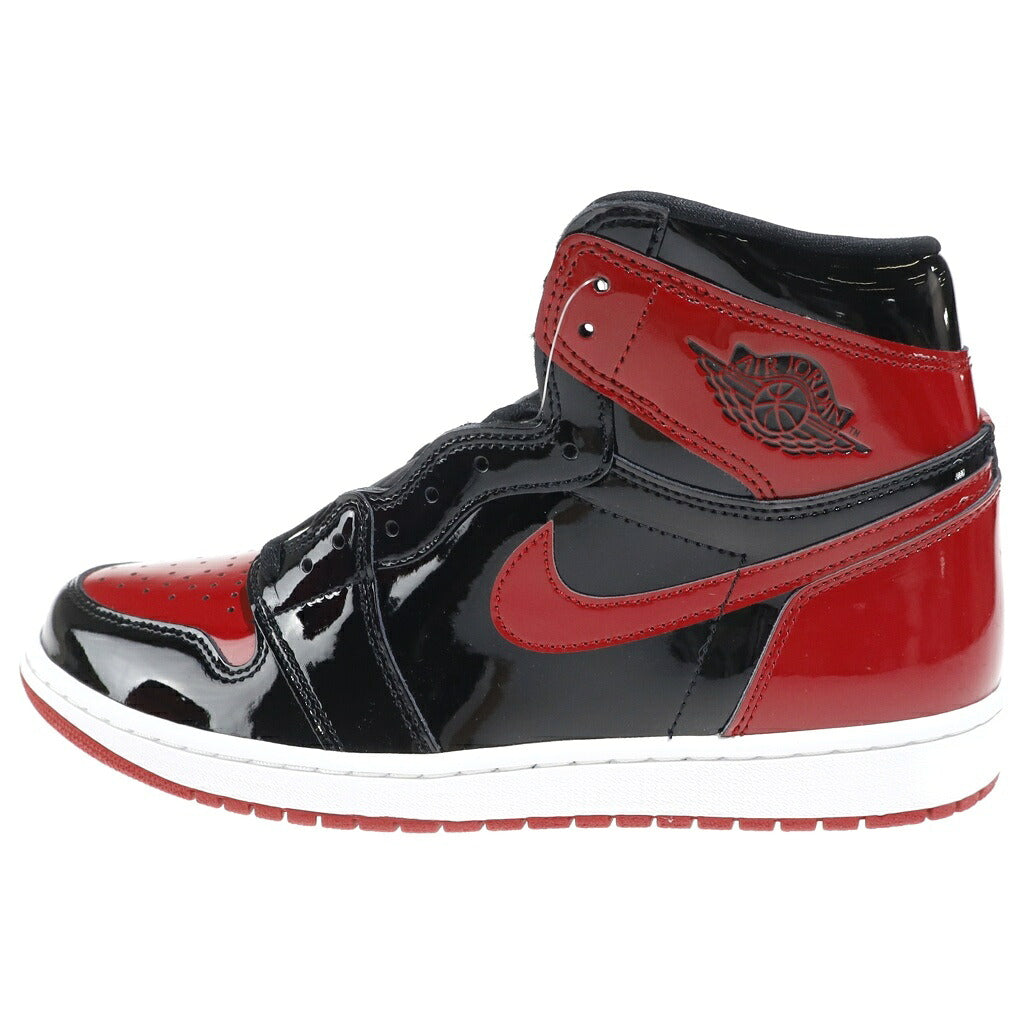 NIKE(ナイキ) AIR JORDAN 1 HIGH OG PATENT BRED 555088-063 エアジョーダン1 パテントブレッド ハイカットスニーカー ブラック/レッド US10.5/28.5cm
