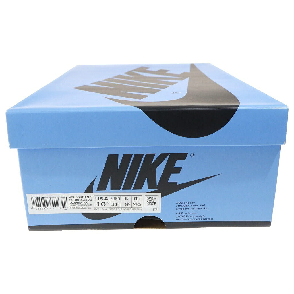NIKE(ナイキ) AIR JORDAN 1 RETRO HIGH OG UNIVERSITY BLUE/UNC TOE エアジョーダン1 レトロ ユニバーシティブルー ハイカットスニーカー ブルー/ホワイト US10.5/28.5cm DZ5485-400