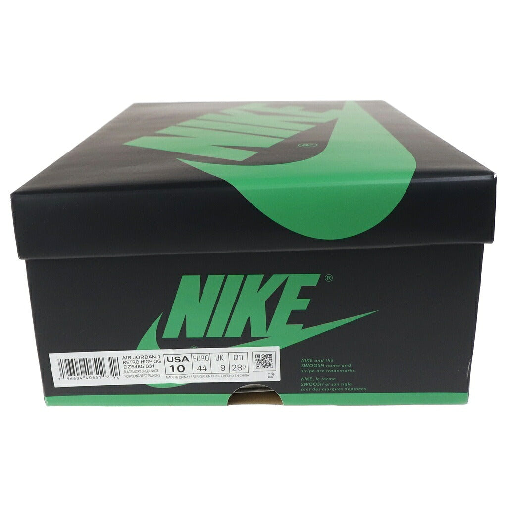 NIKE(ナイキ) AIR JORDAN 1 RETRO HIGH OG CELTICS/BLACK AND LUCKY GREEN DZ5485-031 エアジョーダン1 レトロ セルティックス ハイカットスニーカー グリーン/ブラック/ホワイト US10/28cm