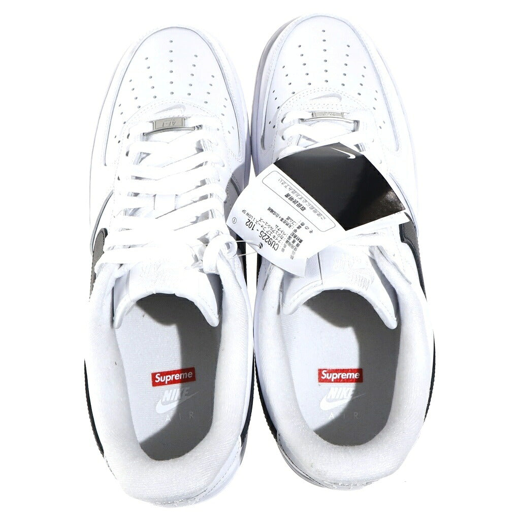 NIKE(ナイキ) ×SUPREME AIR FORCE 1 LOW CU9225-102 シュプリーム エアフォース1 ローカットスニーカー ホワイト/ブラック US10.5/28.5cm