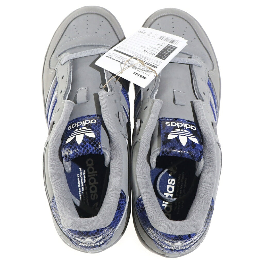 adidas(アディダス) ×ATMOS RIVALRY 86 CONCORD SNAKE ID7718 アトモス ライバルリー86 コンコルドスネーク ローカットスニーカー グレー/ブルー US10/28cm
