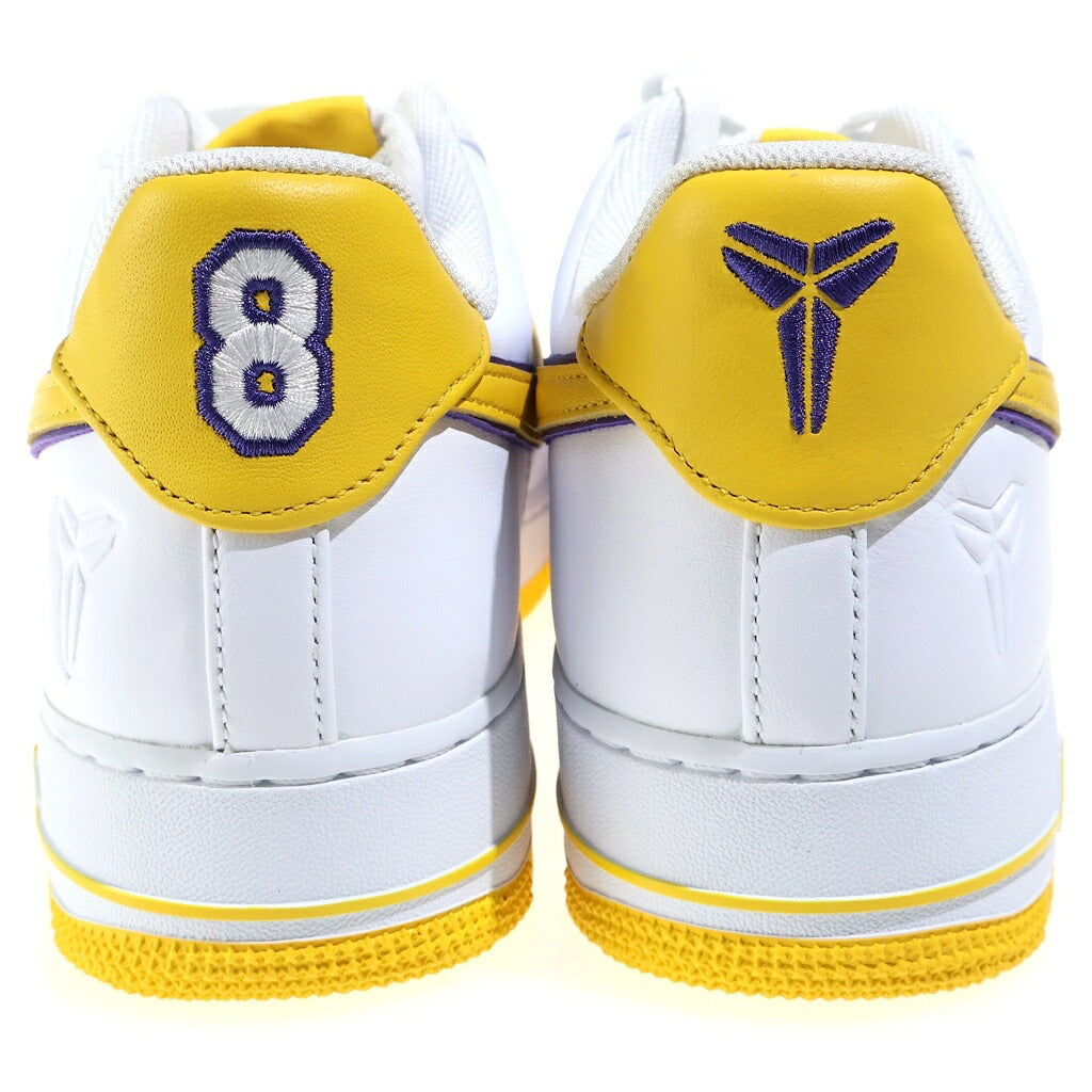 NIKE(ナイキ) ×KOBE BRYANT AIR FORCE 1 LOW RETRO QS FZ1151-100 コービーブライアント エアフォース1 ローカットスニーカー ホワイト/イエロー US10.5/28.5cm
