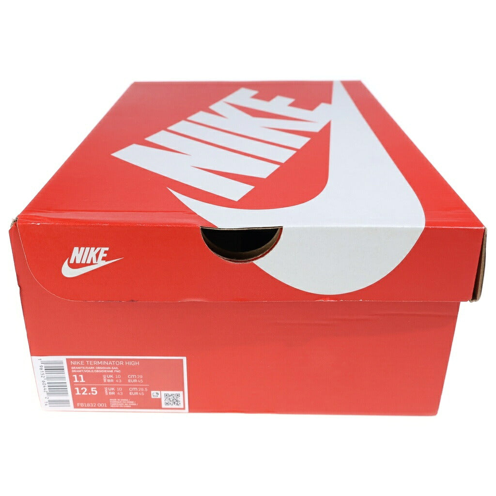 NIKE(ナイキ) TERMINATOR HIGH GEORGETOWN/GRANITE AND DARK OBSIDIAN FB1832-001 ターミネーター ハイカットスニーカー ブラック/グレー US11/29cm