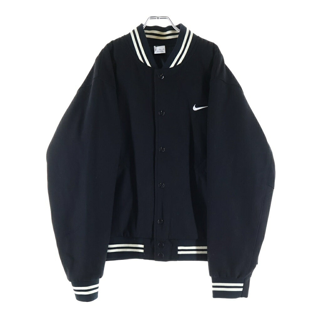 NIKE(ナイキ) VARSITY JACKE ロゴデザイン ボタン スタジアムジャンパー スタジャン ブラック HQ3277-010