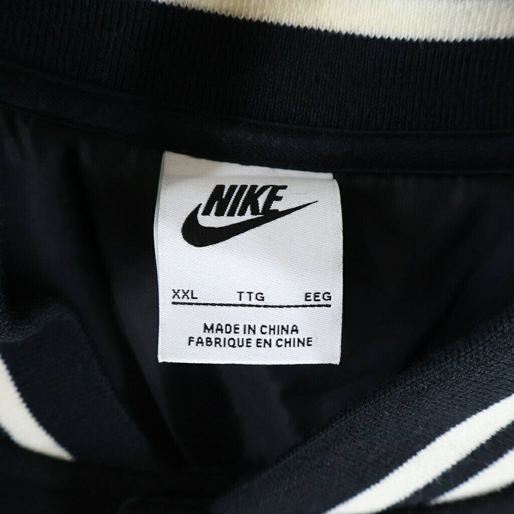 NIKE(ナイキ) VARSITY JACKE ロゴデザイン ボタン スタジアムジャンパー スタジャン ブラック HQ3277-010