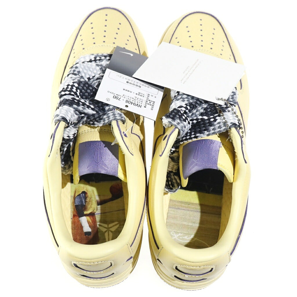 NIKE(ナイキ) ×KOBE BRYANT AIR FORCE 1 LOW PROTRO MAMBA MENTALITY HV9408-700 コービーブライアント エアフォース1 プロトロ マンバメンタリティ ローカットスニーカー イエロー/パープル US10.5/28.5cm