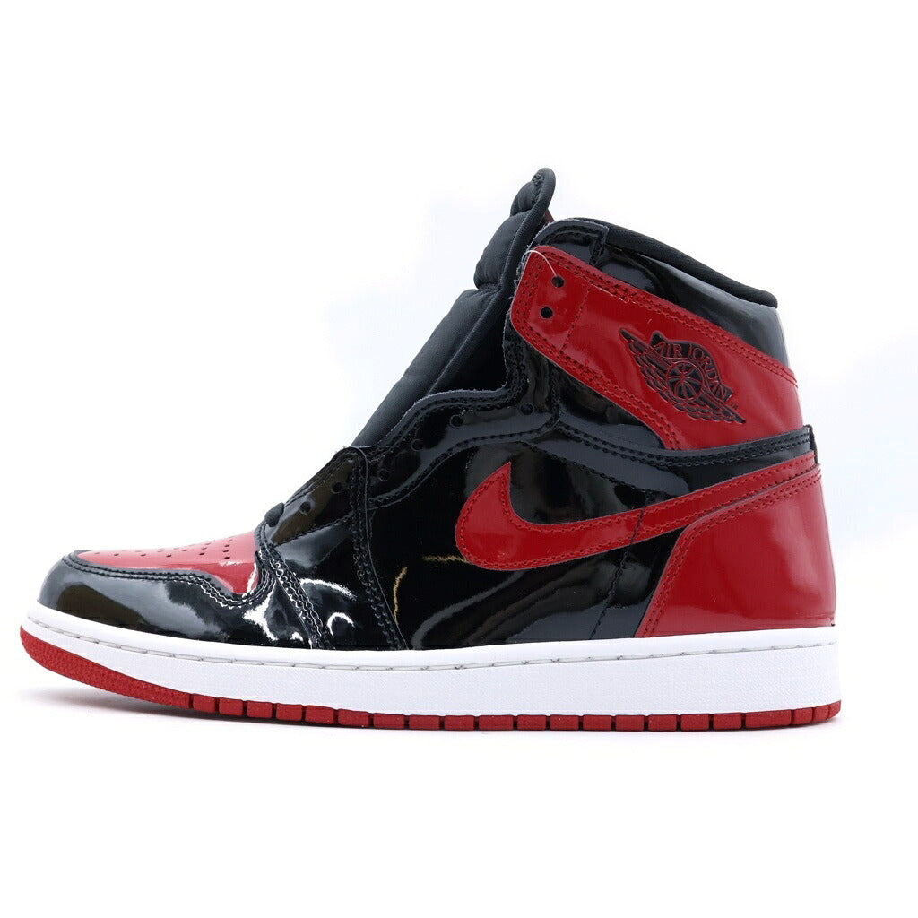 NIKE(ナイキ) AIR JORDAN 1 HIGH OG PATENT BRED 555088-063 エアジョーダン1 パテントブレッド ハイカットスニーカー レッド/ブラック US8.5/26.5cm