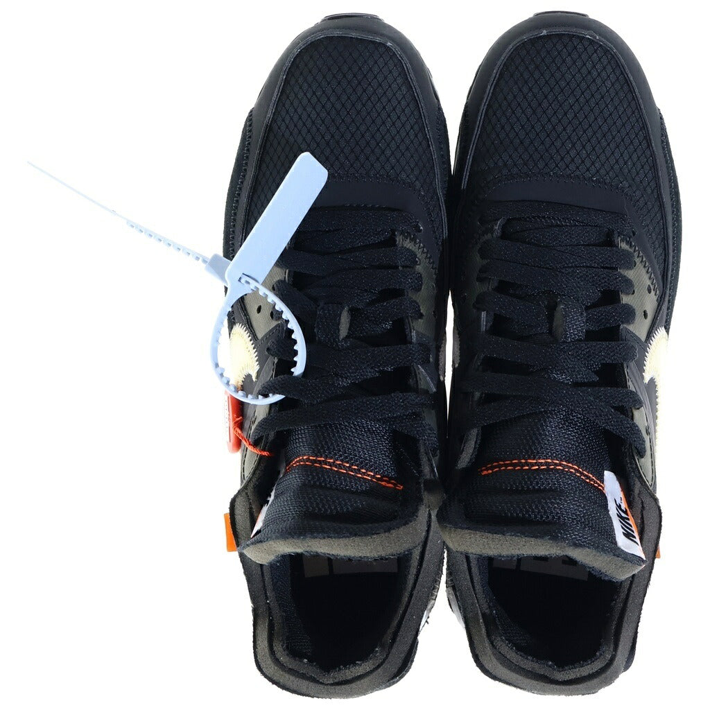 NIKE(ナイキ) ×OFF-WHITE AIR MAX 90 AA7293-001 オフホワイト エアマックス90 ローカットスニーカー ブラック US8.5/26.5cm
