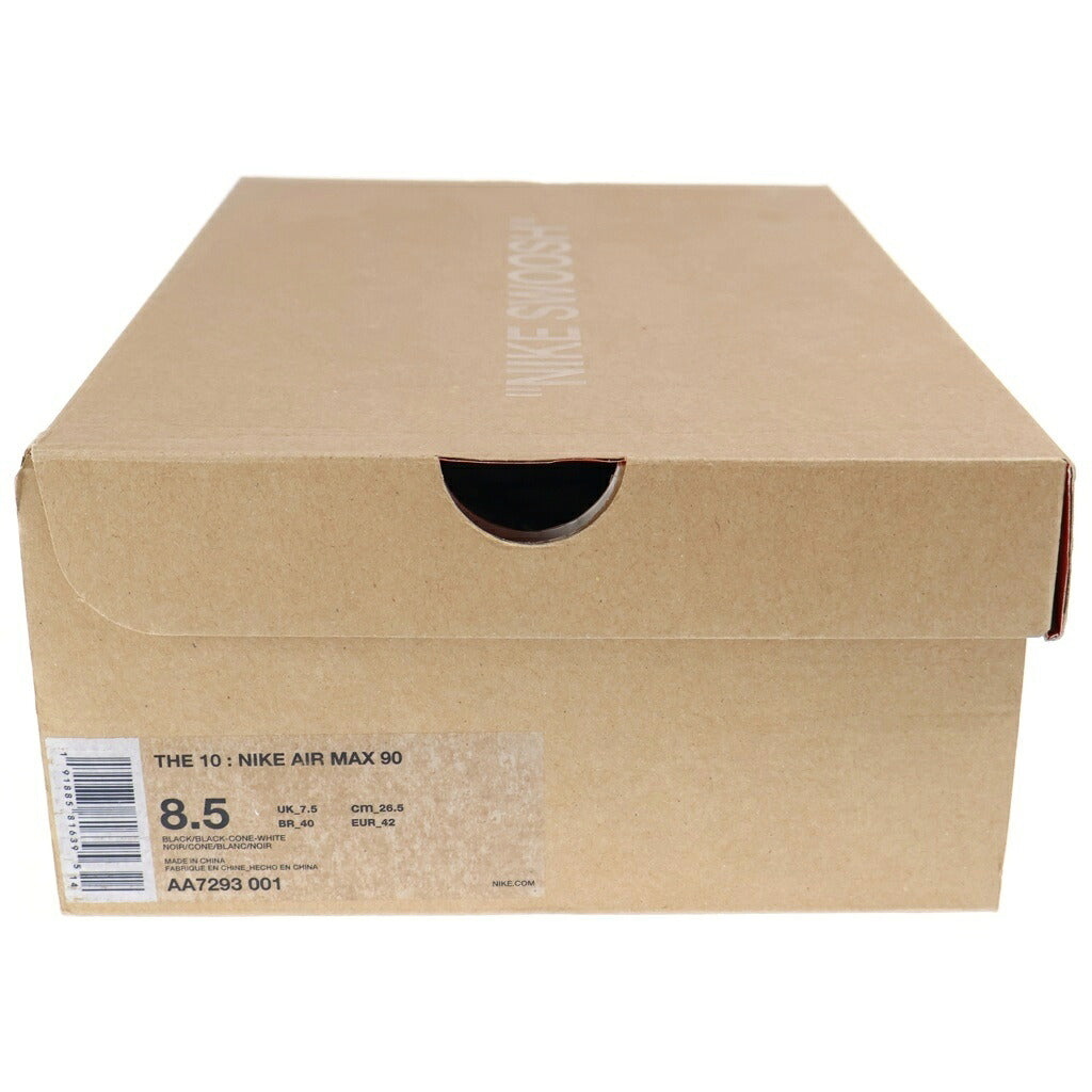 NIKE(ナイキ) ×OFF-WHITE AIR MAX 90 AA7293-001 オフホワイト エアマックス90 ローカットスニーカー ブラック US8.5/26.5cm